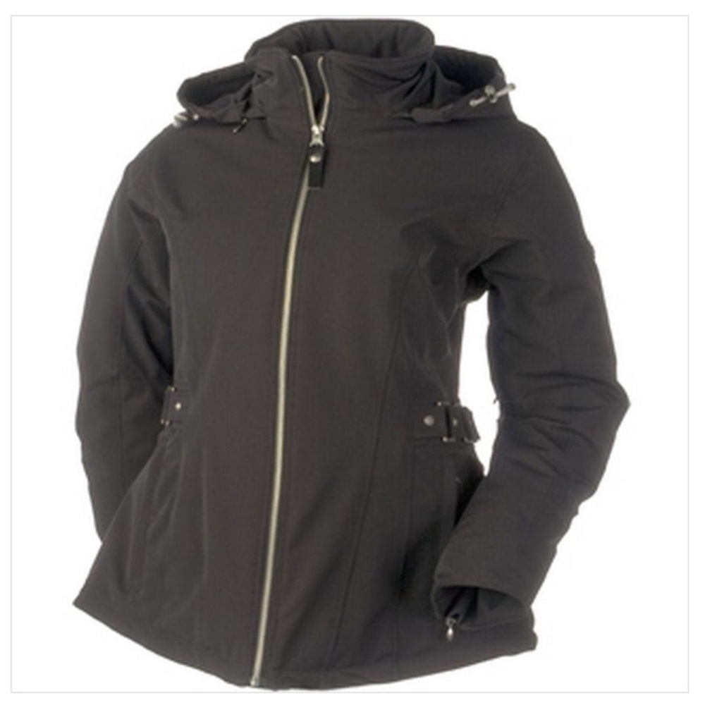Obermeyer Xara Ski Jacket Black Thinsulate Detachable Hood Snow Winter Coat 14